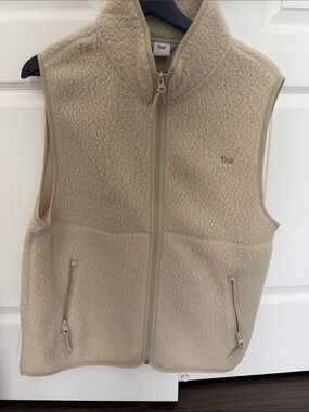 TNA Cream Sherpa Fleece Zip Vest